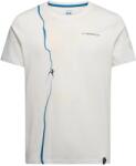 La Sportiva Мъжка тениска La Sportiva Route T-shirt - Chalk / Lake (216-3674-0611)