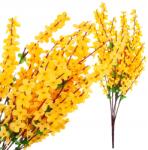 DEKO CV14351 Forsycia Csokor Sárga Ágak Húsvét Forsycia Csokor Levelek (174792)