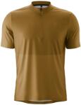 Gonso Мъжка фланелка с къс ръкав за колоездене Gonso Adventure Jersey Halfzip Cycling jersey - Baked Pretzel (056-4107-0211)
