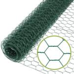  Csibefonat horganyzott tekercs+ PVC 50 cm osztás: 25x25 mm, anyagvastagság: 1 mm (10m)