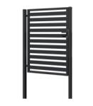  DELUXE BZ Egyszemélyes kapu locninox zárral, oszlopokkal, zsanérokkal, hosszúsága: 1000 mm, magassága: 2050 mm RAL7016