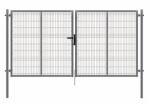  PILOFOR kétszárnyú kapu 1245 x 4118 mm 3D betéttel, horganyzott