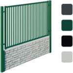  KERETES Design Pálcás Kerítésmező, horganyzott, porszórt, keret: 40 x 40 mm és 30 mm x 40 mm, betét 20 mm x 20 mm, szélesség 2000 mm, magasság: 1200 mm