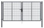  PILOFOR kétszárnyú kapu 1545 x 4118 mm 3D betéttel, porszórt RAL7016