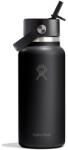 Hydro Flask Бутилка за вода Hydro flask Wide Flex Straw Cap Water bottle - Black II - размер 946 ml (533-1817-1611)