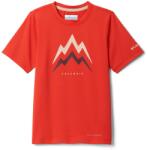 Columbia Детска спортна тениска Columbia Kid's Tech Trail Utility S/S Graphic Crew Sport shirt - Super Sonic / Energetic (704-5865-0614)