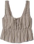 Brixton Дамски топ Brixton Women's The Abigail Tie Top Viscose Top - Worn In Robust Red Stripe (916-5607-0113)