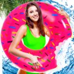 Martom TG48122R Felfújható Kerék Strand Fánk Donut Rózsaszín (TG48122R)
