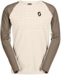 Scott Мъжка фланелка с дълъг ръкав за колоездене Scott Tee Trail Vertic Pro L/S Cycling jersey - Cotton White / Toast Beige - размер XXL (056-3348-0416)