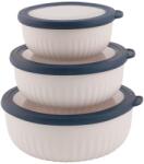 Outwell Комплект съдове Outwell Cookout Bowl Set With Lids Food storage - Blue & Grey - размер Set of 3 Bowls: S, M, L (532-3220-0111)