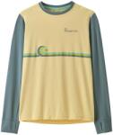 Patagonia Детска спортна тениска Patagonia Kid's L/S Cap SW T-Shirt Sport shirt - Swelldrifter Stripe: Buttercup Yellow (704-4467-0712)