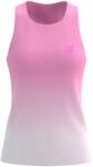 Compressport Дамска тениска Compressport Women's Performance Singlet Running shirt - Begonia / White (916-3350-0314)