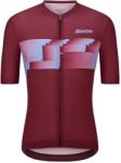 Santini Мъжка фланелка с къс ръкав за колоездене Santini Verve S/S Jersey Cycling jersey - Burgundy - размер XXL (056-3864-0216)