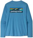 Patagonia Мъжка спортна тениска Patagonia L/S Cap Cool Daily Shirt Boardshort Logo Sport shirt - Shore Blue / Light Shore Blue X-Dye - размер XS (216-8004-0211)