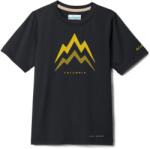 Columbia Детска спортна тениска Columbia Kid's Tech Trail Utility S/S Graphic Crew Sport shirt - Black / Energetic - размер XL (704-5865-0116)