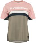 Horsefeathers Дамска фланелка с къс ръкав за колоездене Horsefeathers Women's Quantum Bike Jersey Cycling jersey - Lotus / Taupe - размер XL (156-2802-0215)