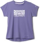 Columbia Детска спортна тениска Columbia Kid's Tech Trail Utility S/S Graphic Crew Sport shirt - Stormwatch / Floral Groove (704-5865-0515)
