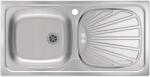 Alveus Egymedencés mosogató Alveus Basic 80 sima szatén inox acél (1008844K)