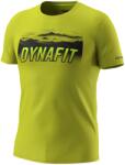 Dynafit Мъжка спортна тениска Dynafit Transalper Graphic S/S Tee Sport shirt - Golden Lime - размер XL (216-8506-0314)