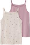 Name it Детски топ Name it Kid's Strap Top Peyote Hearts 2-Pack Top - Peyote Melange / Mauve Shadows - размер 122/128 (EU) (704-6373-0112)