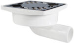 Eurociere Sifon pardoseala PP + gratar inox, Eurociere 1707L, 96 x 96 mm, iesir (1707L)