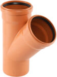 Pestan Ramificatie PVC cu inel, D 125 x 125 mm, 45 grade (10203062)