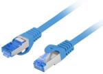Lanberg Patch cord Cat. 6A S/FTP LSZH CCA, lungime 15 m, AWG 26, bl (PCF6A-10CC-1500-B)