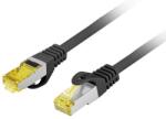 Lanberg Patchcord Cat. 6a S/ftp Lszh Cu 1m Black Fluke Passed Lanberg (pcf6a-10cu-0100-bk)