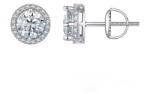 Raizel Cercei din argint, cu pietre moissanit de 0.5CT, Delicate Glow (RZ2023)