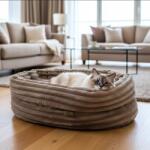 PRASKA - Eco Cats Collection Macskafekhely puff Cloud 2in1 szőrmés kényelmes átmérő 50cm Színek (D26A-34259_20250110120642-50)