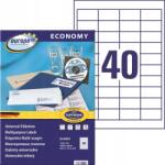 AVERY Etikett címkék Europe100 A4 48.5x25.4mm fehér (100) (4260167150253)