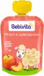 Bebivita Плодова закуска Bebivita - Пауч с ябълка, банан и праскова, 90 g (19060) - baby