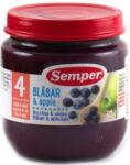 Semper Плодово пюре Semper - Боровинка и ябълки, 125 g (9620) - baby