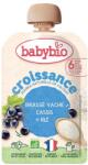 Babybio Био мус от краве мляко Babybio - Касис и ориз, 6 м+, 100 g (3288131541013) - baby