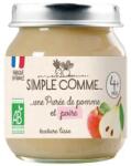 Simple Comme Био плодово пюре Simple Comme - С ябълка и круша, 4 м+, 125 g (3288131900278) - baby