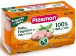 PLASMON Ястие Plasmon - Пилешко със зелен фасул и тиквички, 2 х 120 g (4256) - baby