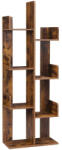 VASAGLE Biblioteca VASAGLE stil arbore cu 8 rafturi, maro rustic, 50x25x140 cm (EZ-LBC66BX) Biblioteca