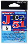 Decoy Jig51 Limerick Fine #3 Füles Szakállas Egyágú Jig Horog 9db (829479)