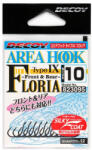 Decoy Area Type IX AH-9 Floria #8 Barbless Füles Szakáll Nélküli Egyágú Ragadozóhalas Horog 12db (823088)