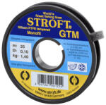 STROFT GTM Kékes Szürke Áttetsző 0, 10mm 25m Monofil Előkezsinór (STR6010)
