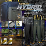 Vass-Tex Hybrid 700 Dark Camo Melles Csizma 45 (EU-VA735-70HE-108-45)