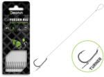 Delphin Fluoro Sting Feeder Rig 8cm Fluorocarbon Előkötött 4 Turner Horog 10db (101005847)