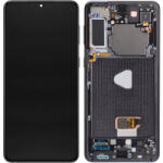 Samsung Display cu Touchscreen Samsung Galaxy S21+ 5G G996, cu Rama, Negru, Service Pack GH82-27268A
