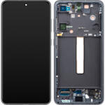 Samsung Display cu Touchscreen Samsung Galaxy S21 FE 5G G990, cu Rama, Gri, Service Pack GH82-26590A