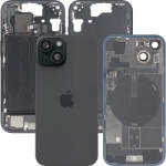 Apple Capac Baterie Apple iPhone 15, Cu Carcasa Mijloc, Full Parts, Negru, Swap