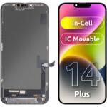 JK Display cu Touchscreen JK pentru Apple iPhone 14 Plus, cu Rama, Versiune LCD In-Cell IC Movable, Negru