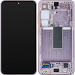 Samsung Display cu Touchscreen Samsung Galaxy S23 S911, cu Rama, Roz (Lavender), Service Pack GH82-30480D