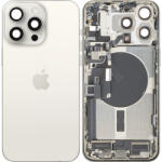 Apple Capac Baterie Apple iPhone 15 Pro Max, Cu Carcasa Mijloc, Full Parts, Alb (White Titanium), Swap
