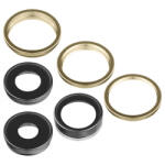 Aftermarket Geam Camera Spate Apple iPhone 13 Pro Max / 13 Pro, Wide + UltraWide + Telephoto, cu Rama, Auriu - koubsolutions