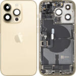 Apple Capac Baterie Apple iPhone 14 Pro, Cu Carcasa Mijloc, Full Parts, Auriu, Swap Premium